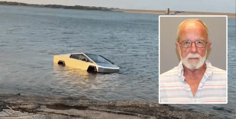 WATCH: Man arrested after driving Tesla Cybertruck into Grapevine Lake to test 'Wade Mode'