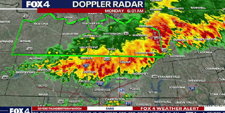 Dallas weather: Severe thunderstorm watch issued ahead of Monday’s match