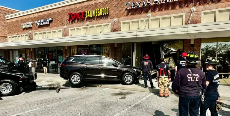 7 treated after vehicle crashes into Atascocita optometry business