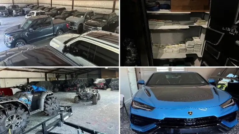 Some of the assets that were seized as part of the investigation.