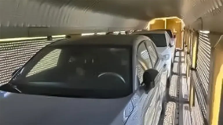 U.S. Border Patrol said they found eight people locked inside this rail car on Aug. 30, 2026, near Knippa, Texas.