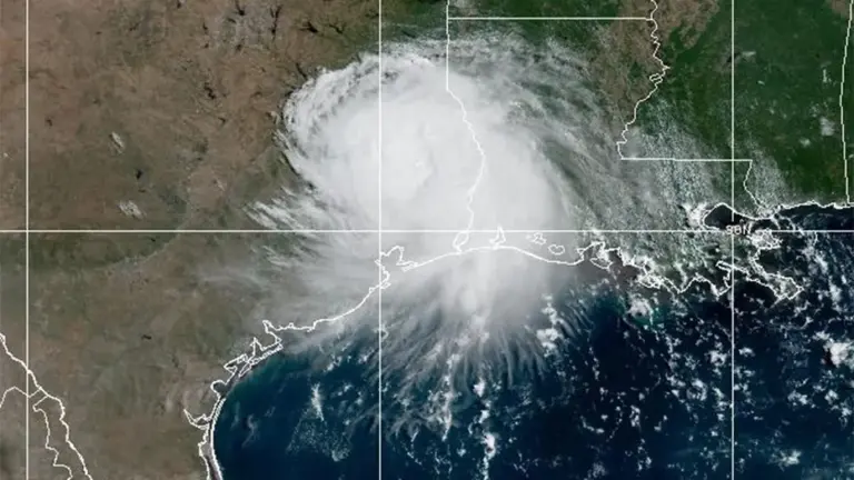 Tropical Depression Edouard is seen on Sept. 2, 2026.