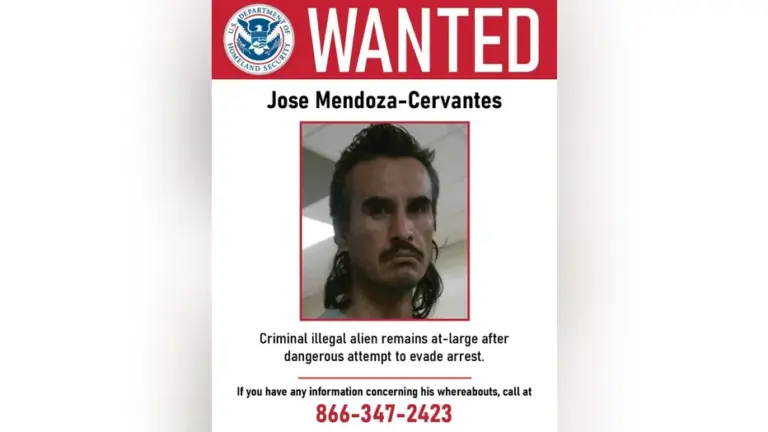 Wanted photo provided by Department of Homeland Security depicting Jose Mendonza-Cervantes